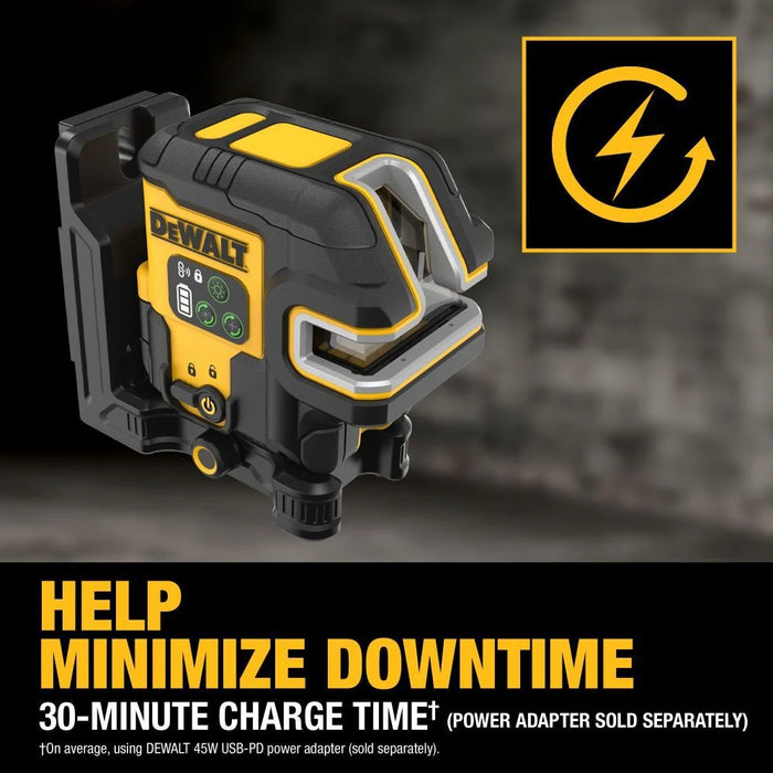 Kit de nivel láser giratorio para interiores y exteriores DEWALT