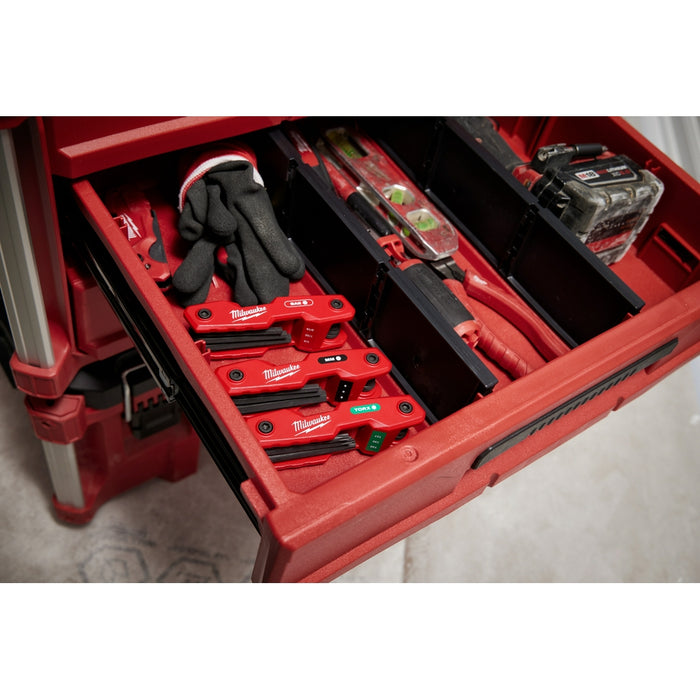 MILWAUKEE 9-Key Folding Hex Key Set - SAE