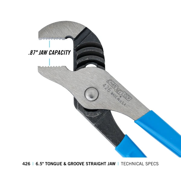 CHANNELLOCK 6.5" Tongue & Groove Pliers