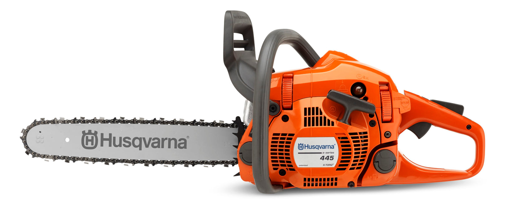 Husqvarna 445 50.2-cc 18 inch Gas Chainsaw, 0.050" Gauge and .325" Pitch 970613018