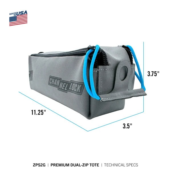 CHANNELLOCK Premium Double Zip Pouch