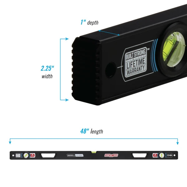 CHANNELLOCK 48" Box Level, Magnetic
