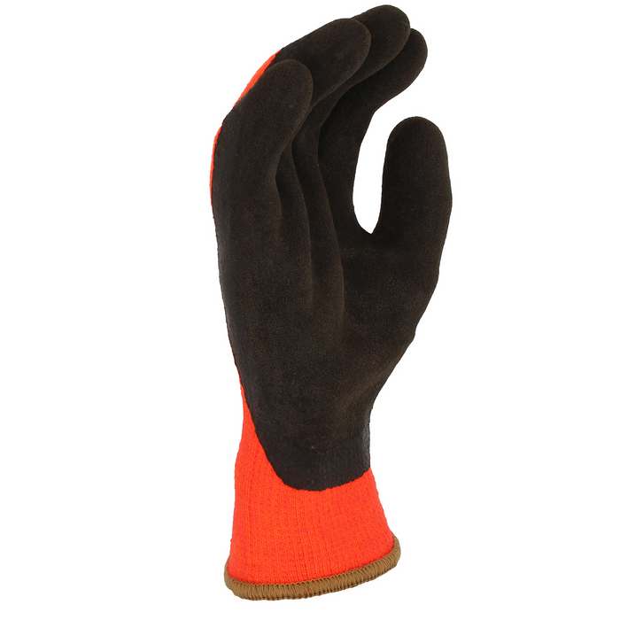 PIP PowerGrab™ PowerGrab Thermo, Hi-Vis Seamless Knit Acrylic Terry Glove with Latex MicroFinish Grip on Palm & Fingers