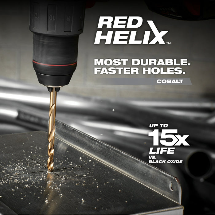 MILWAUKEE 25 PC. RED HELIX™ Cobalt Metric Drill Bit Set