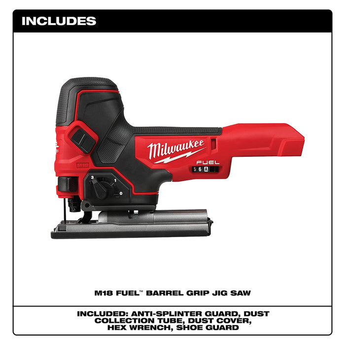 Sierra caladora con agarre de barril MILWAUKEE M18 FUEL™ (solo herramienta)