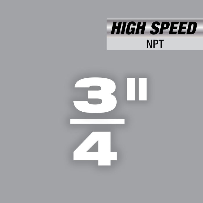 Troquel de roscado de tubos portátil NPT de ALTA VELOCIDAD de 3/4" MILWAUKEE