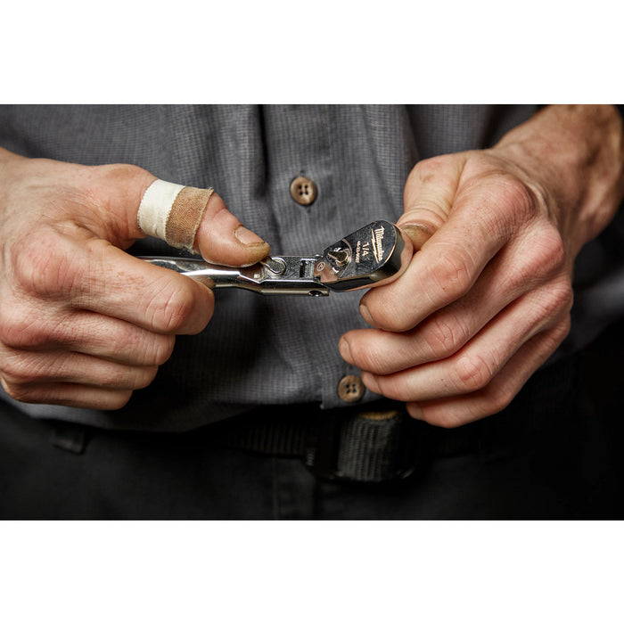 MILWAUKEE 1/4" Drive 6" Flex Head Ratchet