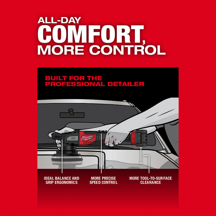 MILWAUKEE M18 FUEL 21mm Random Orbital Polisher Kit