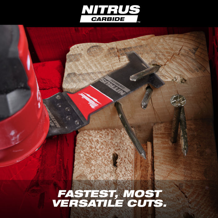 MILWAUKEE NITRUS CARBIDE™ Extreme Materials Universal Fit OPEN-LOK™ Multi-Tool Blade