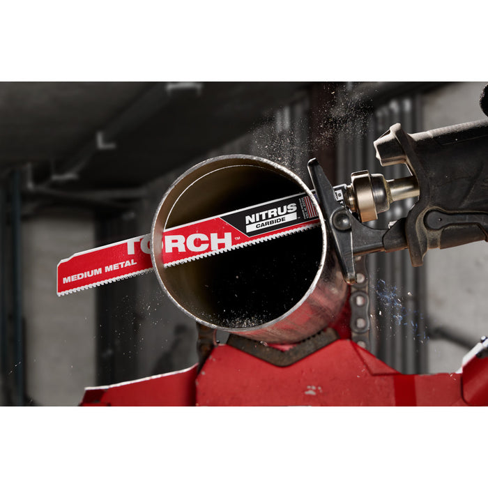MILWAUKEE 10 TPI TORCH™ Medium Metal SAWZALL® Blade w/ NITRUS CARBIDE™ (5 PACK)