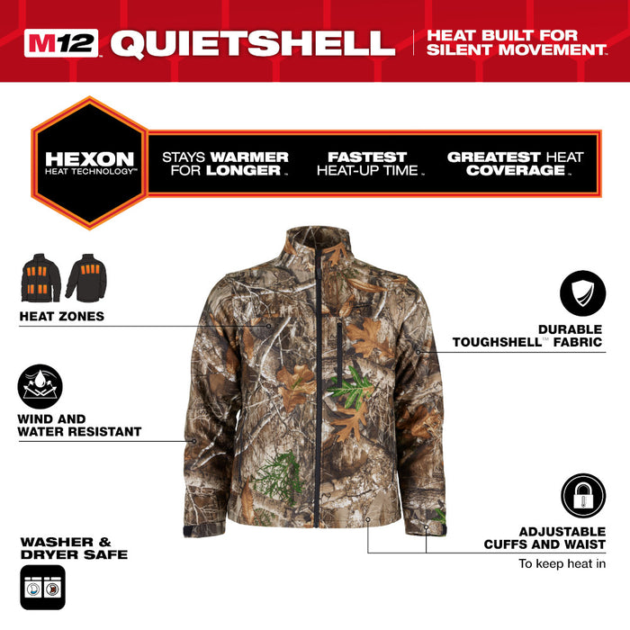 MILWAUKEE M12™ QUIETSHELL Heated RealTree Xtra Camouflage Jacket Kit