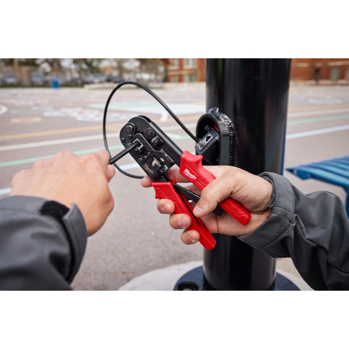 MILWAUKEE Ratcheting Modular Crimper & Stripper