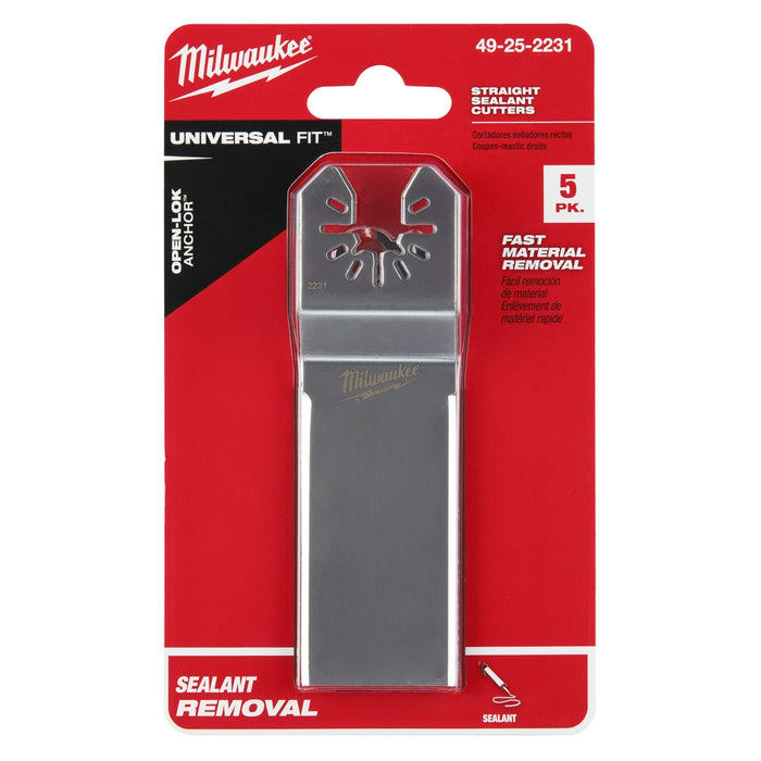 Cuchilla de corte ancha para sellador MILWAUKEE OPEN-LOK™ (PAQUETE DE 5)