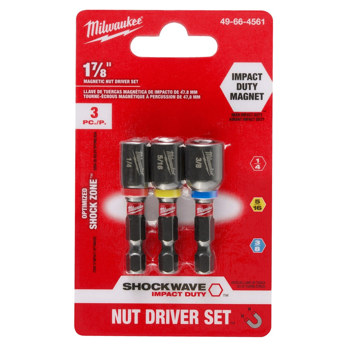 MILWAUKEE SHOCKWAVE IMPACT DUTY™ 1-7/8" Magnetic Nut Driver Set