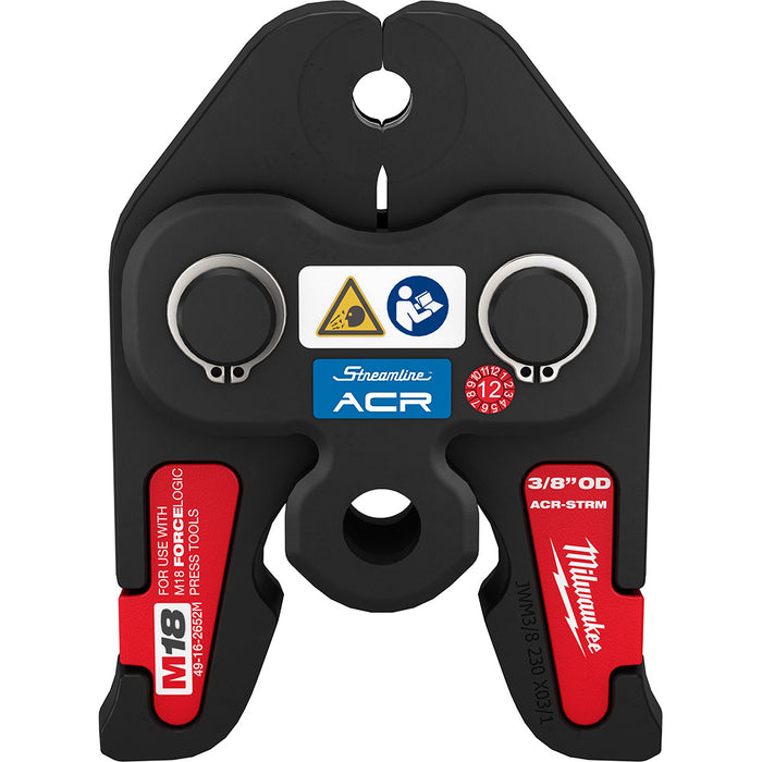 MILWAUKEE 3/8" STREAMLINE® ACR Press Jaw For M18™ FORCE LOGIC™ Press Tools