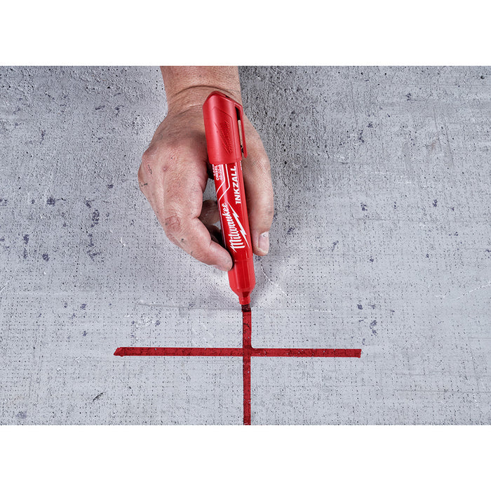 Milwaukee Tools Chisel Tip Red Marker L 48-22-3256