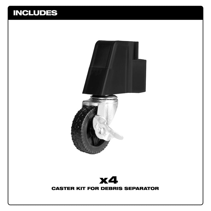 MILWAUKEE Caster Kit For Debris Separator