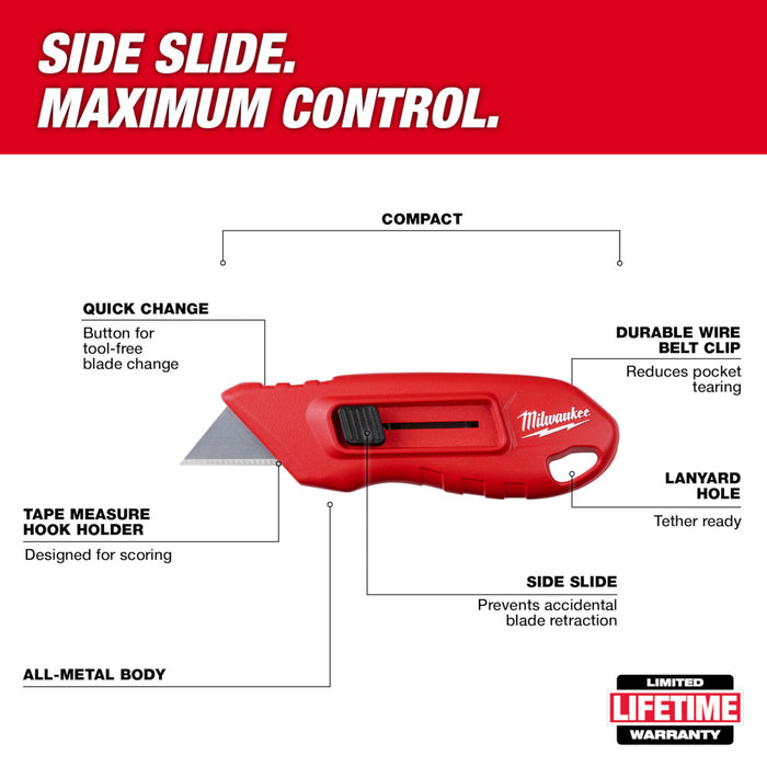 MILWAUKEE Compact Side Slide Utility Knife