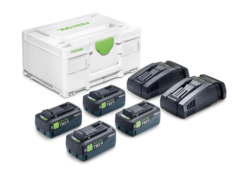 FESTOOL Energy Set SYS 18V 4xTBX8/2xSCA16