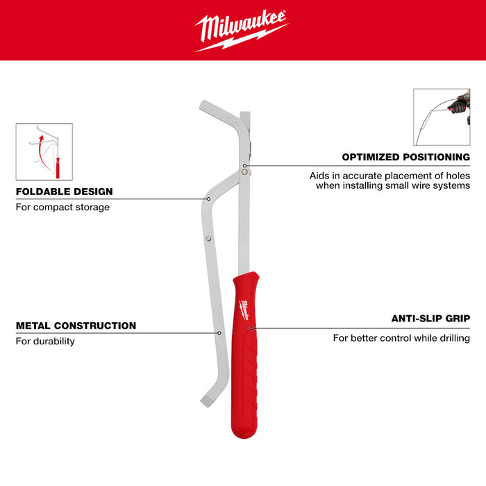 MILWAUKEE 3 PIEZAS. Juego de puntas de barrena de cable flexible de 9/16" x 54"