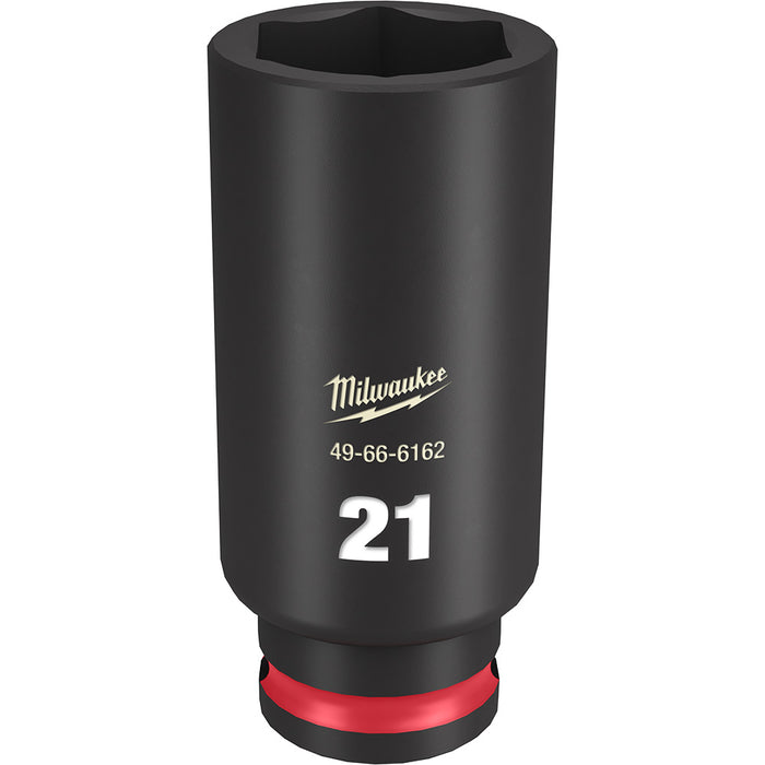 MILWAUKEE SHOCKWAVE Impact Duty 3/8" Drive 21MM Deep 6 Point Socket