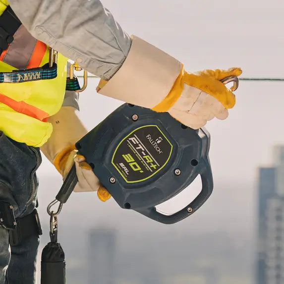 FREE SHIPPING PROMO FT-R+™ Class 2 Leading Edge SRL w/ 30' Galvanized Steel Cable 420 lb max., Field Replaceable Cable