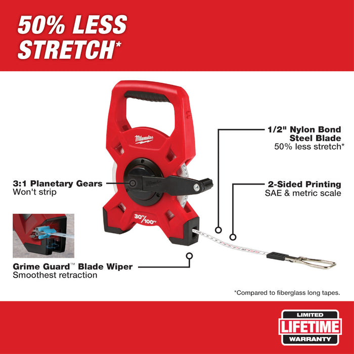 Milwaukee Tools 100' Open Reel Tape 48-22-5203