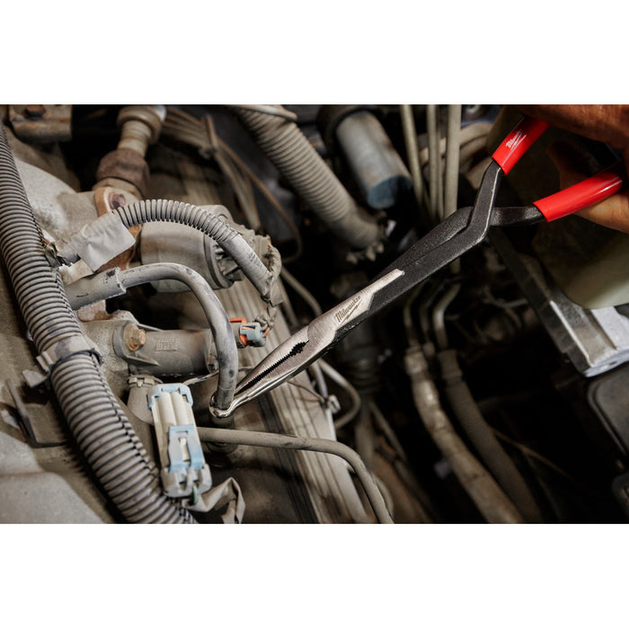 MILWAUKEE 3 PIEZAS. Juego de alicates para agarre de manguera de largo alcance