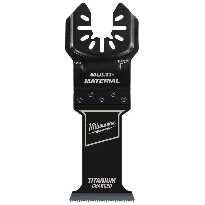 MILWAUKEE 1-3/8" Universal Fit OPEN-LOK™ TITANIUM CHARGED™ Bi-Metal Multi-Material Blades