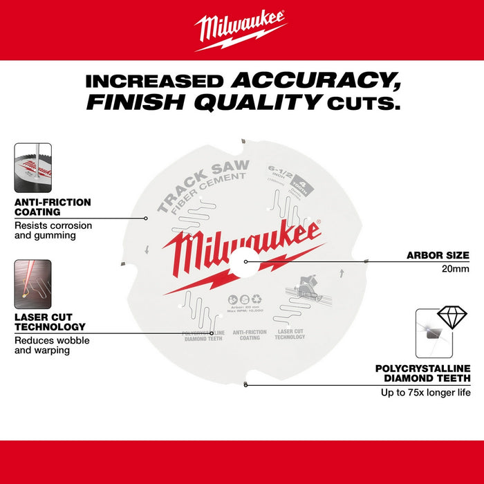 MILWAUKEE 6-1/2" 4T Track Saw Blade