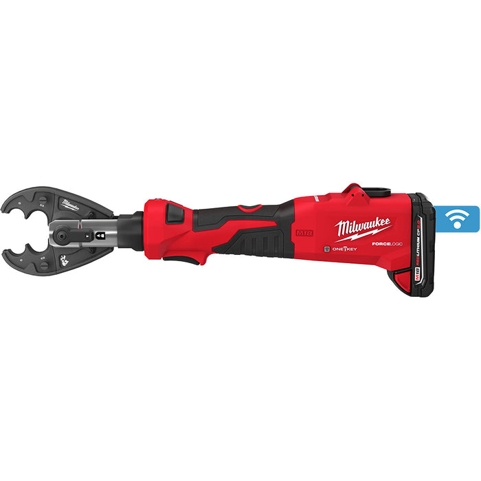 MILWAUKEE M18 FORCE LOGIC 6T Linear Utility Crimper Kit w/ O-D3 Jaw