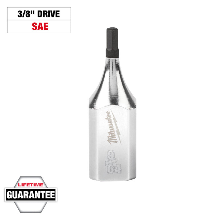 MILWAUKEE 3/8" Drive Hex Bit Sockets - SAE