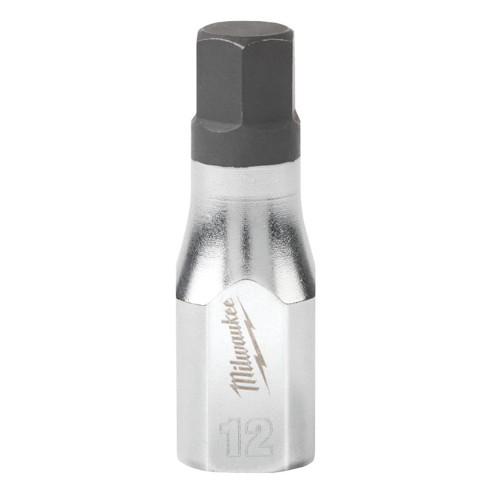 MILWAUKEE 3/8" Drive Hex Bit Sockets - Metric