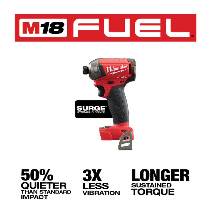 MILWAUKEE M18 FUEL™ SURGE™ 1/4" Hex Hydraulic Driver (Tool Only)