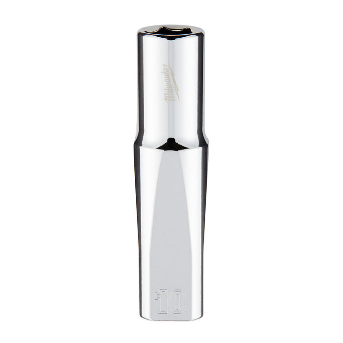 Dado profundo métrico de 6 puntas y 10 mm con accionamiento de 3/8"