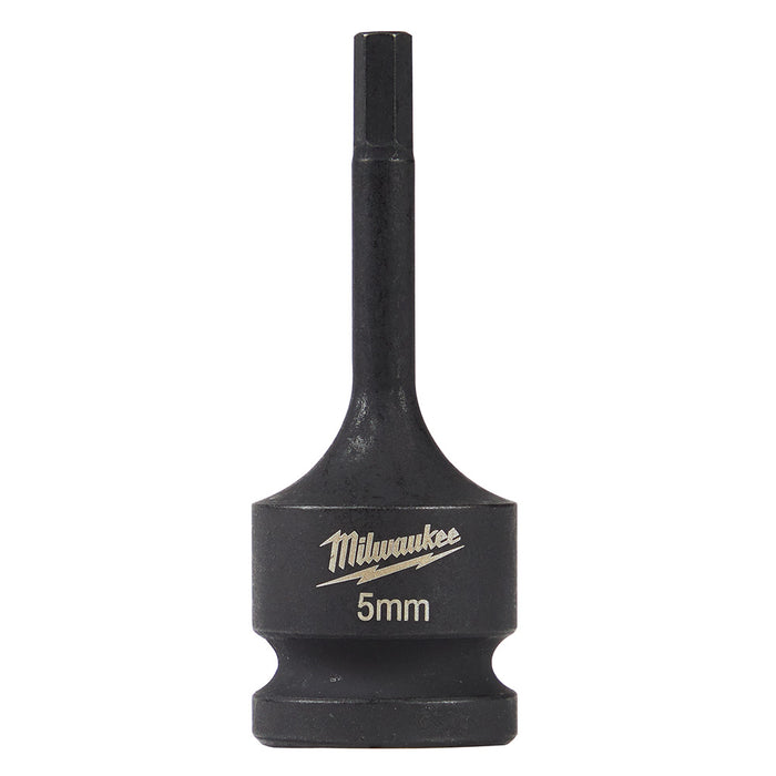 Unidad de 1/2" MILWAUKEE Shockwave Lineman - Dado con punta hexagonal de 5 mm