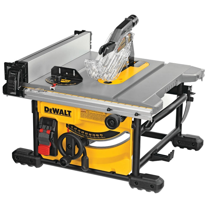 DeWalt DWE7485WS Corded 8-1/4 in. Compact Jobsite Table Saw with Stand