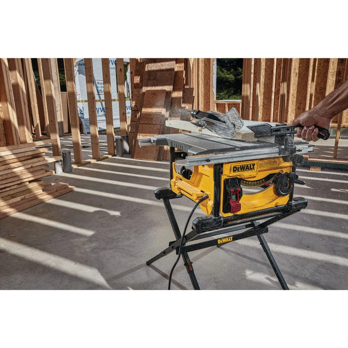 DeWalt DWE7485WS Corded 8-1/4 in. Compact Jobsite Table Saw with Stand