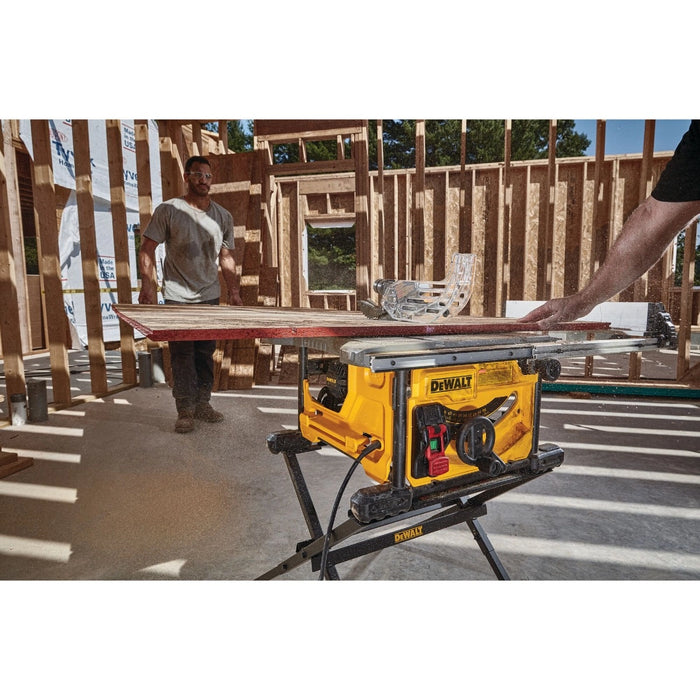 DeWalt DWE7485WS Corded 8-1/4 in. Compact Jobsite Table Saw with Stand