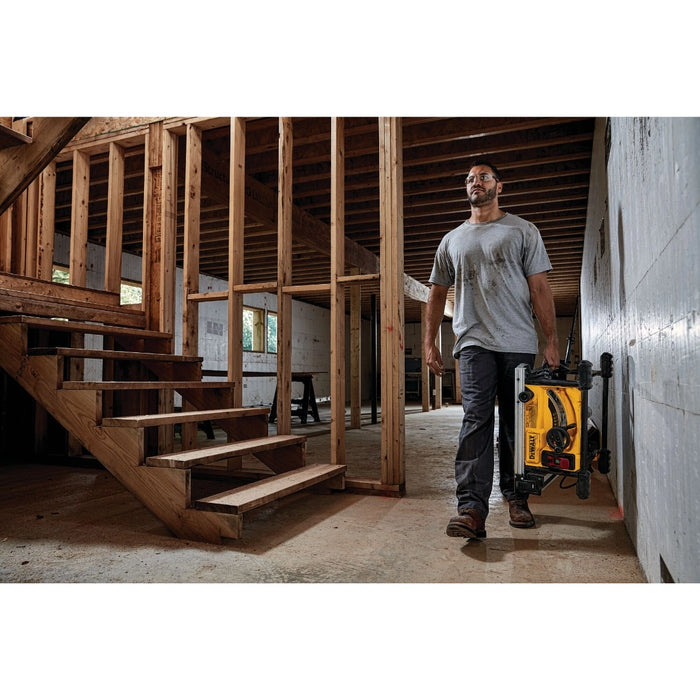DeWalt DWE7485WS Corded 8-1/4 in. Compact Jobsite Table Saw with Stand