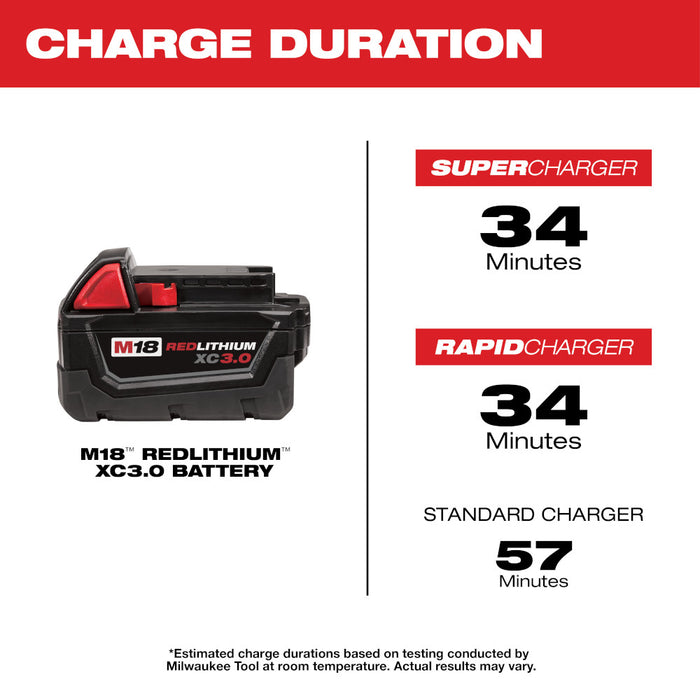 MILWAUKEE M18 REDLITHIUM XC3.0 Battery