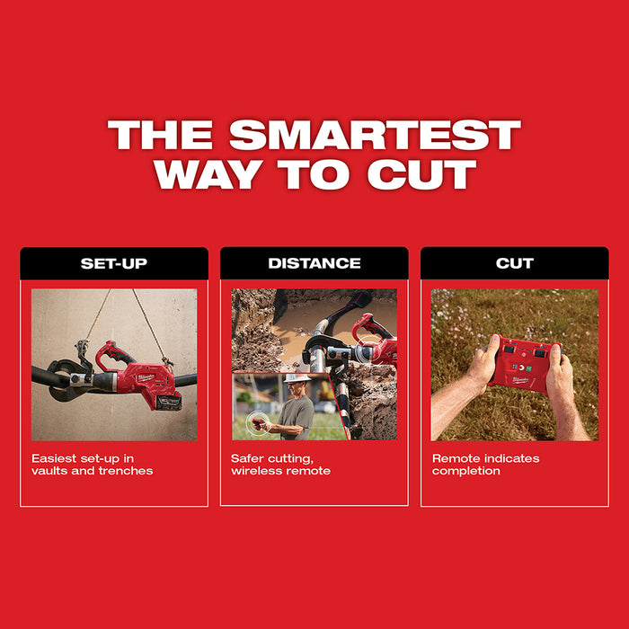 MILWAUKEE M18 FORCE LOGIC 3" Underground Cable Cutter Kit w/ Wireless Remote
