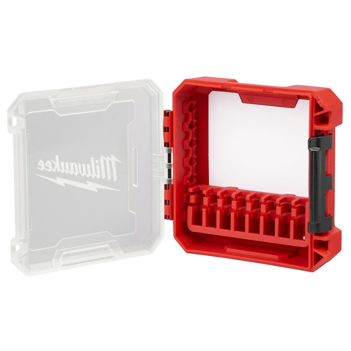 Estuche compacto pequeño personalizable MILWAUKEE para accesorios de destornillador de impacto