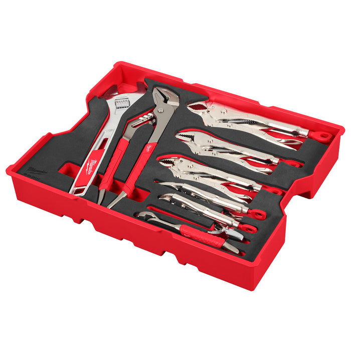Milwaukee 9pc. Pliers & Wrench Set with Tray for PACKOUT™ Drawers 48-22-0160