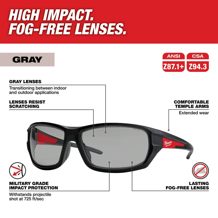 MILWAUKEE Performance Safety Glasses - Fog-Free Lenses