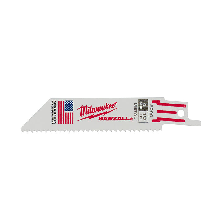 MILWAUKEE 10 TPI SAWZALL® Standard Metal Blades For Schedule 80 Pipe & Rebar