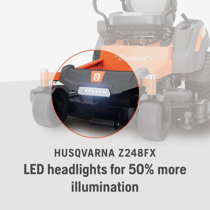 Husqvarna Z248FX Zero Turn Lawn Mower, 22-HP Kawasaki Engine, 54-Inch Riding Mower (2-3 Acres) 970797801