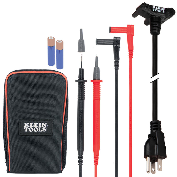 KLEIN TOOLS Digital Multi-Tester, Multimeter w/ Receptacle Tester
