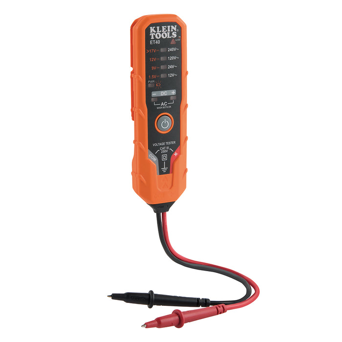 KLEIN TOOLS Digital AC/DC Voltage Tester 12 - 240V AC, 1.5 - 24V DC