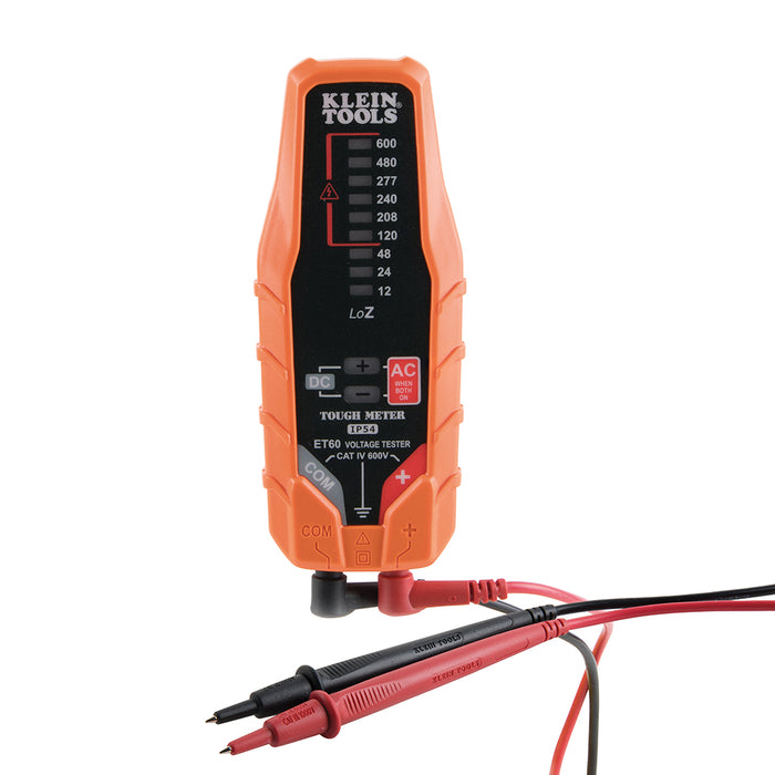 KLEIN TOOLS Electronic AC/DC Voltage Tester, 12 - 600V